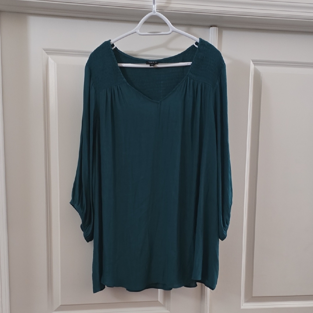 Torrid Deep Teal Blouse